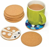 Plain round Real Cork Coasters (50)