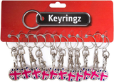 Pack of 12 X Shopping Trolley £1 Token Coin Keyring for Shop Trolley Locker Etc - New £1 Coin 12 Edge Shape (12 X Union Jack)